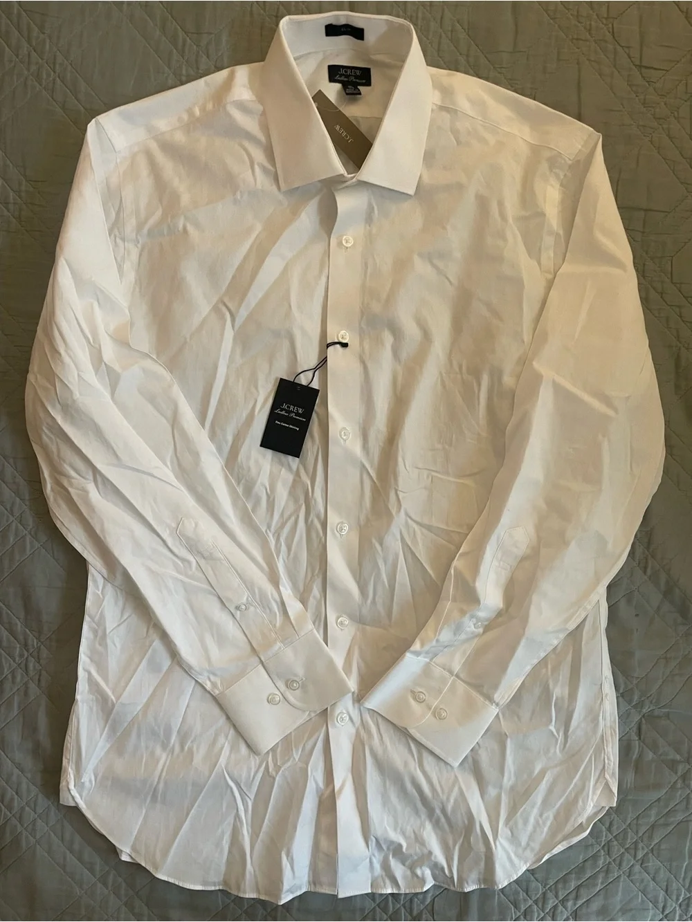 J. CREW Ludlow Premium fine cotton dress shirt in White 16/33 NWT $148 BM493
